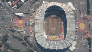 Así luce el interior del Estadio Azteca