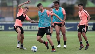 Guido Rodríguez en el entrenamiento de América