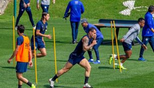 Jugadores, durante práctica de Cruz Azul 