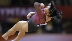 Alexa Moreno, durante una prueba de gimnasia