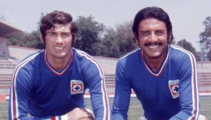 Alberto Quintano y el 'Kalimán' Guzmán cuando jugaban con el Azul