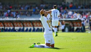 Pablo Barrera se lamenta tras una derrota de Pumas en CU