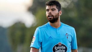 Néstor Araujo durante un partido del Celta de Vigo