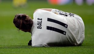Gareth Bale lesionado durante el juego contra el CSKA
