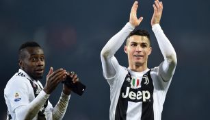 Cristiano aplaude a la afición de la Juventus en Italia 
