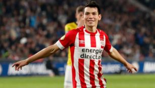 Lozano festeja un gol con los Granjeros