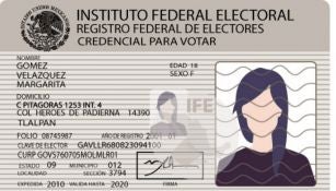 Nuevo modelo de credencial de elector