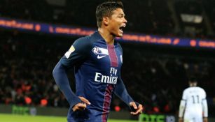  Thiago Silva durante un partido del PSG