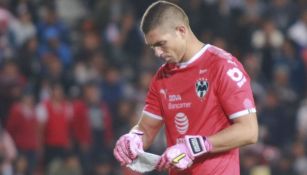 Juan Pablo Carrizo durante un juego con Monterrey