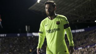 Messi durante el partido contra el Levante