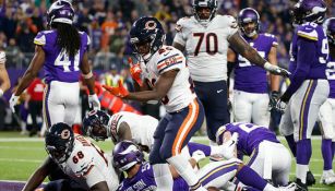 Cohen celebra su touchdown frente a los Vikings