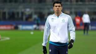 Gutiérrez previo a un partido con PSV