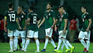 Selección Nacional tras un partido contra Argentina 