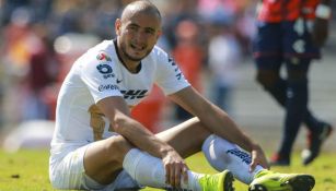 Carlos González lesionado durante el juego ante Veracruz