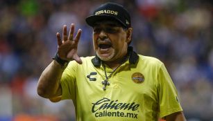 Diego Maradona en un partido de Dorados