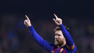 Messi durante un partido del Barcelona 