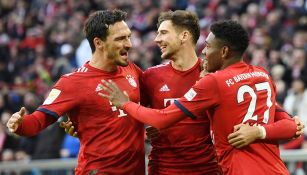 Jugadores del Bayern celebrando un gol ante el Stuttgart 