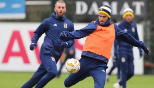 Reyes, durante un entrenamiento en Turquía 