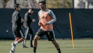 Carlos Vela durante un entrenamiento con el LAFC