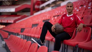 Cecilio en el estadio de Independiente 