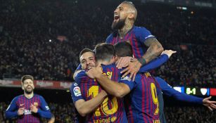 Barcelona celebra una anotación frente al Sevilla