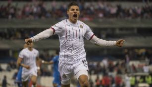 Ronaldo Cisneros festeja anotación con el Rebaño