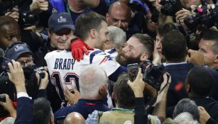 Brady festeja junto a Edelman Super Bowl LIII