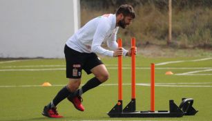 Gignac, durante una práctica con Tigre