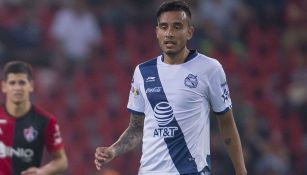 Jesús Zavala en un partido con Puebla