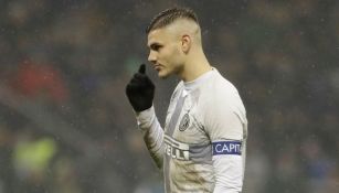 Mauro Icardi durante un juego con el Inter de Milán