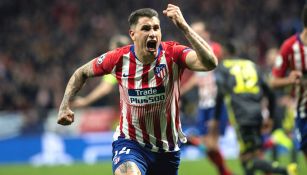 José Giménez celebra una anotación frente a la Juventus