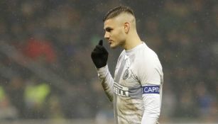 Mauro Icardi en un partido del  Inter de Milán