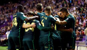 Betis celebra anotación de Mandi frente al Valladolid 