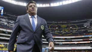 Miguel Herrera antes del juego ante Necaxa