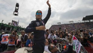 Checo Pérez durante el Gran Premio de México