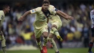 Valdez celebra su anotación frente a Chivas 