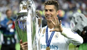 Cristiano Ronaldo celebra haber ganado ChampioNS League 