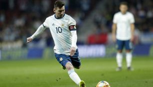 Messi durante el partido contra Venezuela