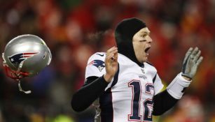 Brady durante el partido ante Kansas City 