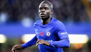 N'Golo Kanté durante un partido con el Chelsea 