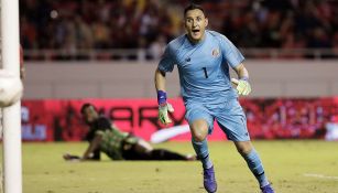 Keylor Navas en un partido con Costa Rica