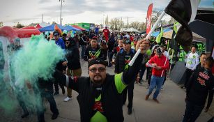 Aficionados de Juárez, previo a un partido