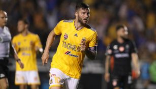 Gignac en un partido con Tigres 