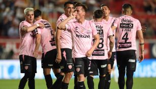 Necaxa, festejando un gol contra Veracruz