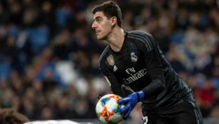 Thibaut Courtois durante un partido con Real Madrid 