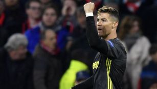 CR7 celebra un gol con la Juventus