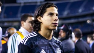 Diego Lainez, durante un juego de la Selección Mayor