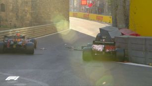 Accidente de Charles Leclerc en el GP de Azerbaiyán 