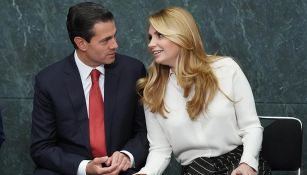 Peña Nieto y Rivera durante un evento
