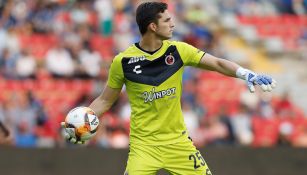 Sebastián Jurado, durante un duelo con Veracruz